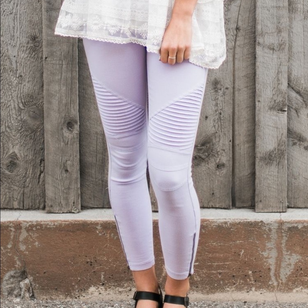 Moto jeggings lavender